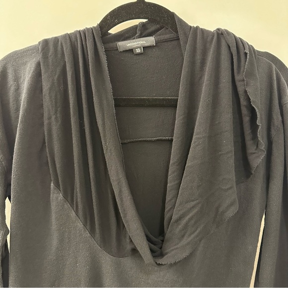 Distressed Unconditional Black Long Sleeve Shirt - Picture 3 of 6